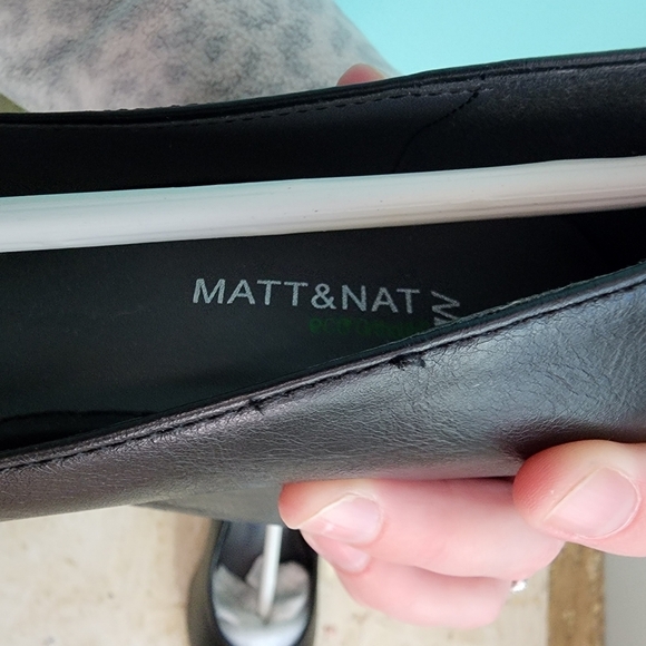 Matt and Nat Eco Ortholite Block Heels Stanley Black Size 5 - Picture 5 of 13